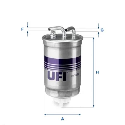 Фильтр-отстойник топлива грубой очистки 2438200 UFI