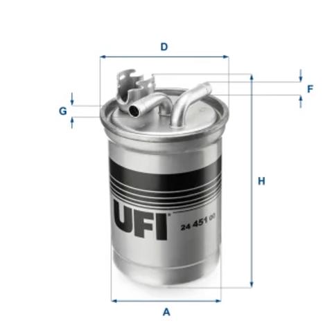 Фильтр топливный 2445100 UFI
