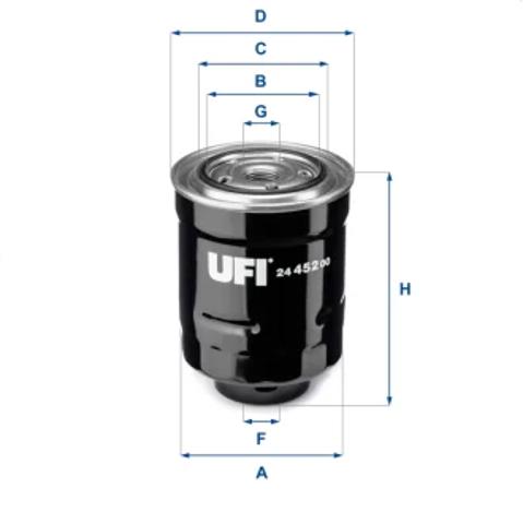 Фильтр тонкой очистки топлива 2445200 UFI