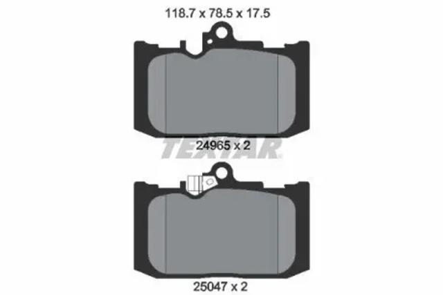 Колодки передние 2496501 TEXTAR