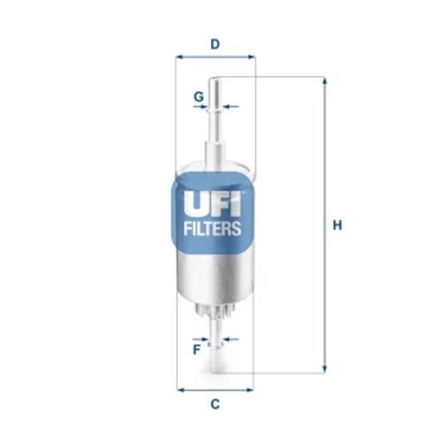 Топливный фильтр 3184400 UFI