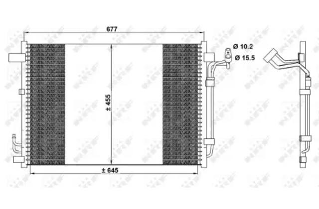 NRF 350094 Радиатор кондиционера в наличии Хмельницкий