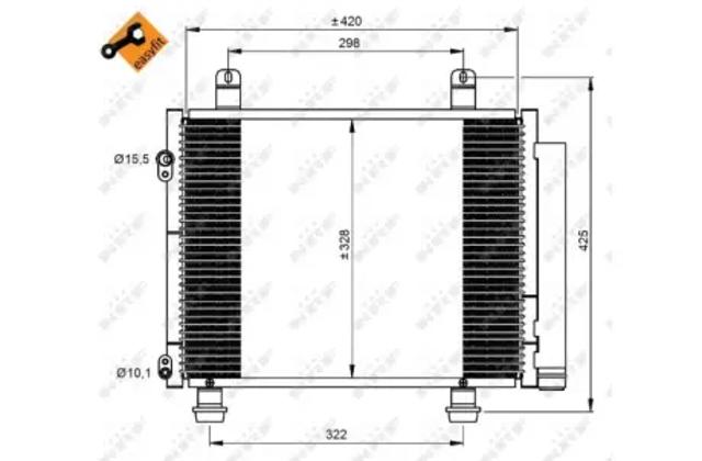 NRF 350208 Радиатор кондиционера в наличии Ровно