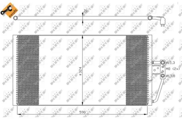 35295 NRF Радиатор кондиционера купить в Харьков