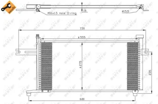 Конденсатор системы охлаждения 35315 NRF