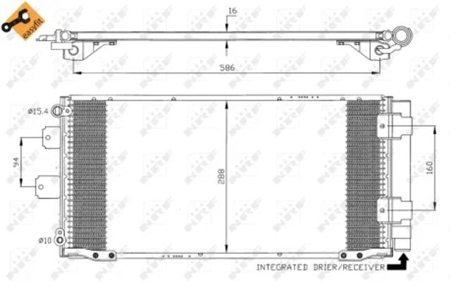 Конденсатор системы охлаждения 35436 NRF