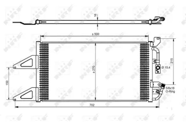 Радиатор кондиционера 35489 NRF