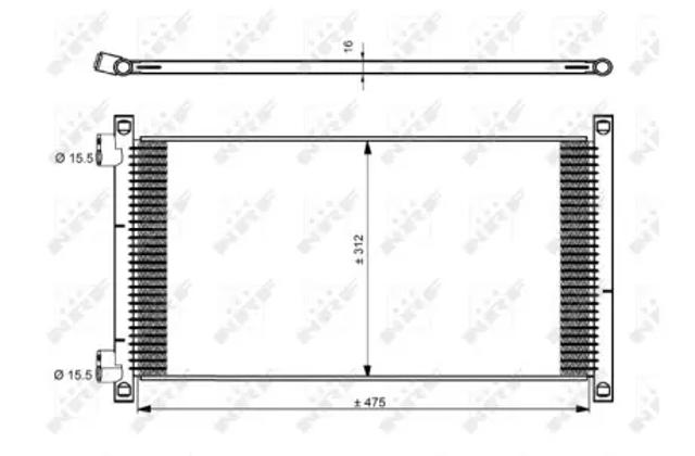 Конденсатор кондиционера 35490 NRF