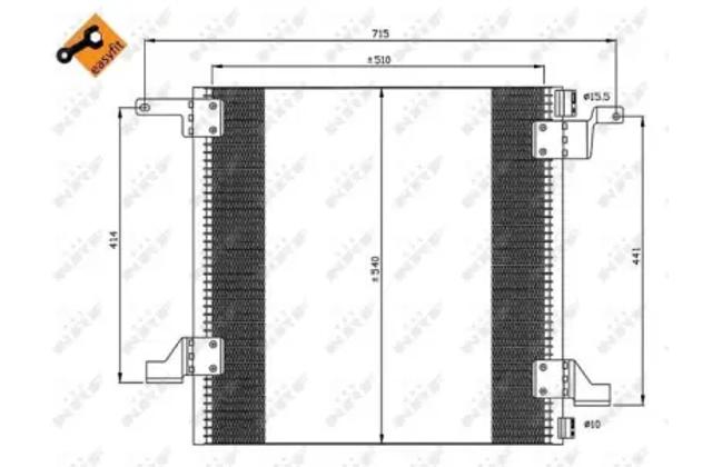 NRF 35526 Радиатор кондиционера в наличии Киев