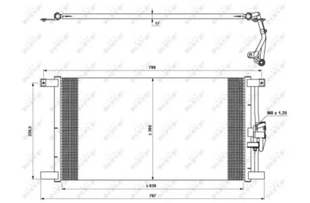 Радиатор охлаждения кондиционера 35640 NRF
