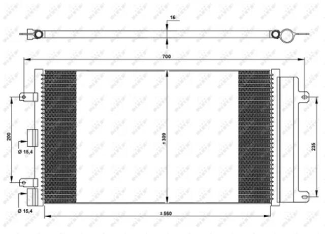 Трубопроводы и радиатор кондиционера 35752 NRF