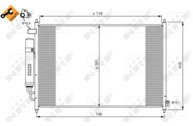 Конденсатор кондиционера 35867 NRF