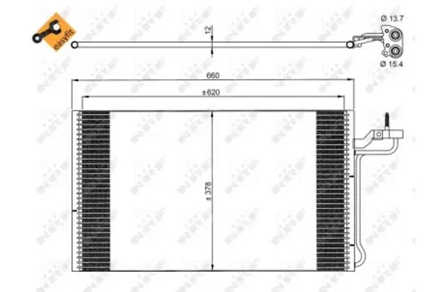 Конденсатор кондиционера 35882 NRF