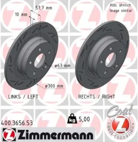 Диск тормозной передний 400365653 ZIMMERMANN