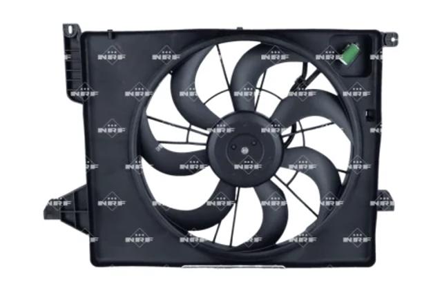 Диффузор радиатора охлаждения в сборе с мотором 470087 NRF