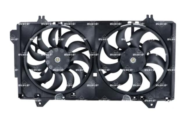 Диффузор радиатора охлаждения в сборе с мотором и крыльчаткой 470104 NRF