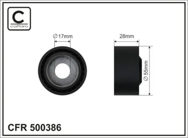 Паразитный ролик приводного ремня 500386 CAFFARO
