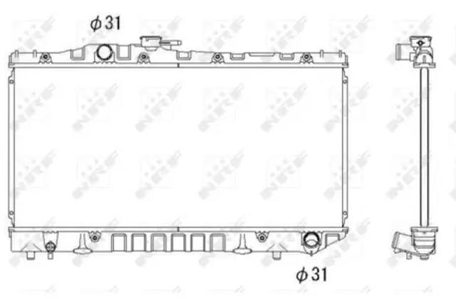 Радиатор 516712 NRF