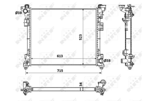 NRF 53900 Радиатор в наличии Хмельницкий
