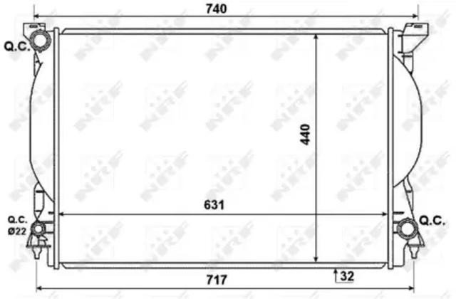 53957 NRF Радиатор купить в Полтава