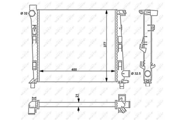 NRF 54717 Радиатор в наличии Каменское