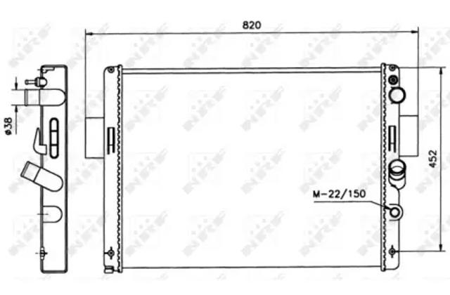NRF 58243 Радиатор в наличии Житомир