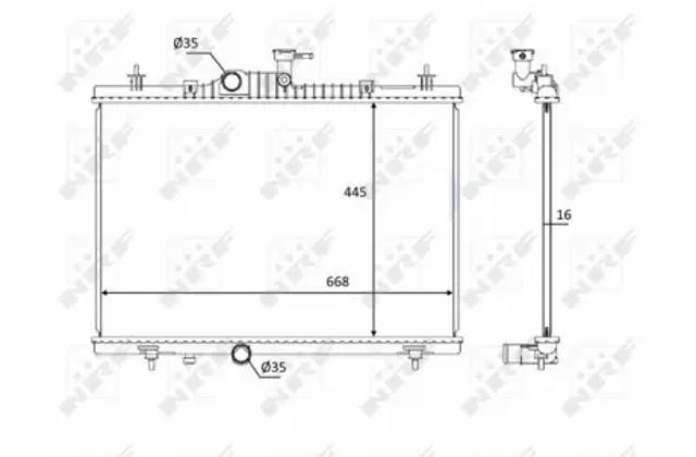 Радиатор 58394 NRF