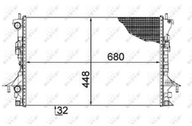 Радиатор охлаждения 58479 NRF