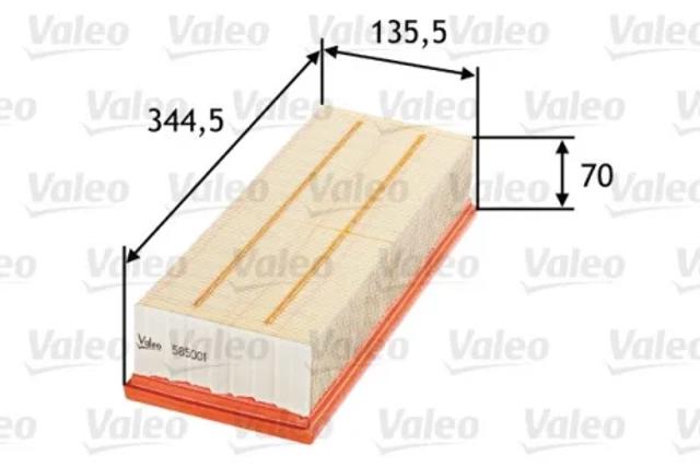 Воздушный фильтр 585001 VALEO