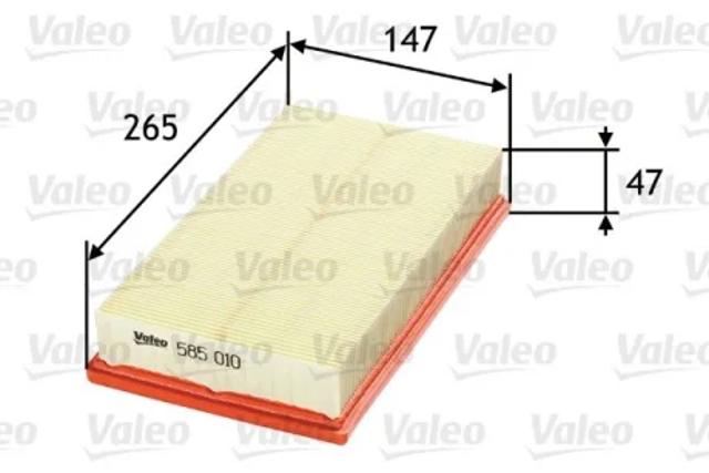 Автомобильный фильтр воздуха 585010 VALEO