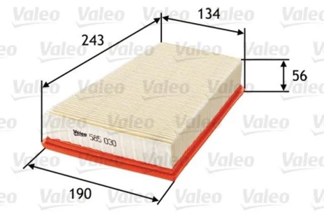 Воздушный фильтр 585030 VALEO