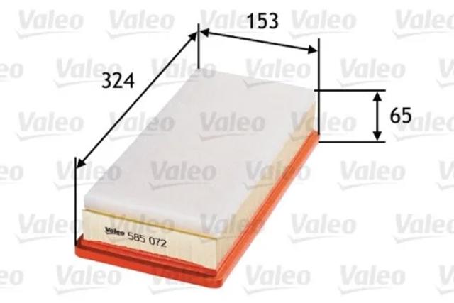 Воздушный фильтр 585072 VALEO