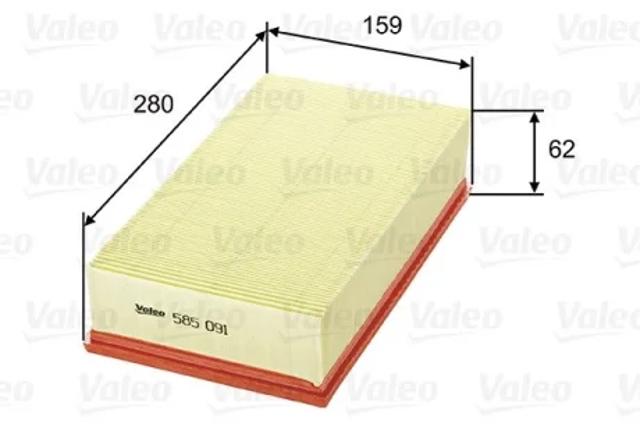 Воздушный фильтр 585091 VALEO