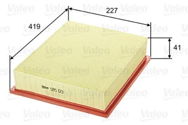 Воздушный фильтр 585123 VALEO