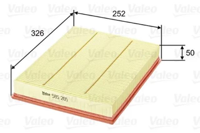 Фильтр воздушный 585265 VALEO