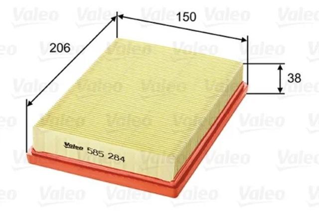 Воздушный фильтр двигателя 585284 VALEO