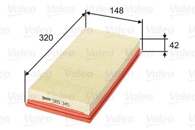 Фильтр воздушный 585345 VALEO