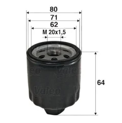 Масляный фильтр двигателя 586003 VALEO