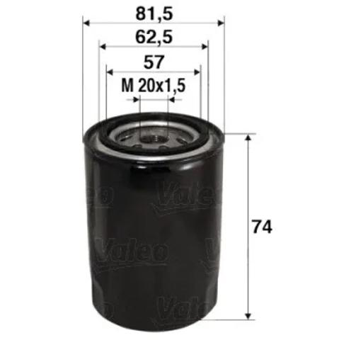 Маслофильтр 586017 VALEO