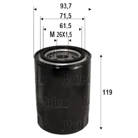 Фильтр масла 586090 VALEO