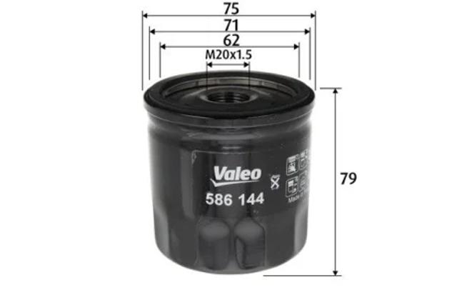 Фильтр очистки масла центробежный 586144 VALEO