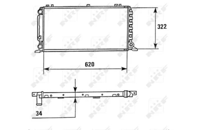 NRF 58928 Радиатор в наличии Житомир