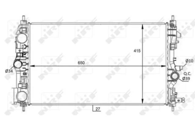 NRF 59076 Радиатор в наличии Черновцы