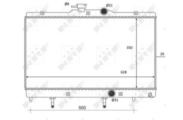 NRF 59078 Радиатор в наличии Украина