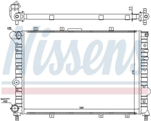 Радиатор 60041 NISSENS