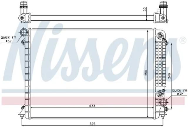 Радиатор водяной 60241 NISSENS