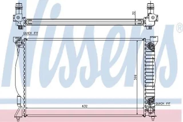 NISSENS 60300A Радиатор в наличии Тернополь