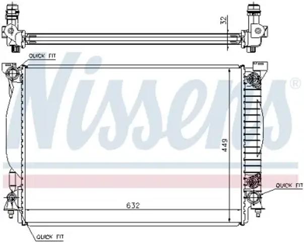 Радиатор основной 60307A NISSENS