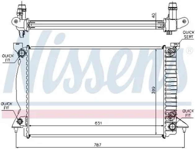 Радиатор 60314A NISSENS