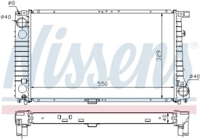 Радиатор 60757A NISSENS